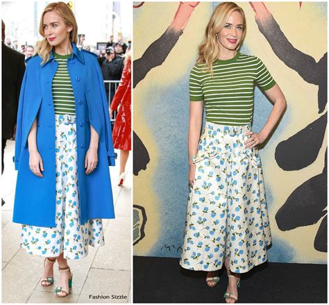 Emily Blunt In Michael Kors Collection @ Michael Kors Fall 2018 